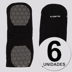 Kit Meias Cano Baixo Lupo Performance Antiderrapante - 41 a 44 - 6 Pares - Unissex - Foto 1