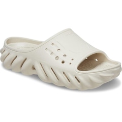 Chinelo Crocs Echo Slide Stucco - Unissex - Foto 2