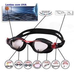 Óculos de Natação Gold Sports Junior Champion High Definition - Infantil - Foto 2