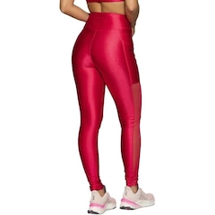 Calça Legging Run More Shine Tule - Feminina - Foto 2