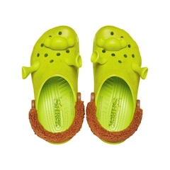 Sandália Crocs Shrek Classic Clog Lime Punch - Infantil - Foto 5