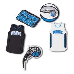Jibbitz Crocs Nba Orlando Magic - 5 Unidades - Unissex - Foto 1