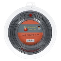 Corda para Raquete de Tênis Kirschbaum Max Power 17L 1.25Mm Rolo com 200 Metros Prata - Foto 1