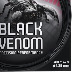 Corda para Raquete de Tênis Polyfibre Black Venom 17L 1.25mm - Set Individual - Foto 2
