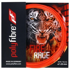 Corda para Raquete de Tênis Polyfibre Fire Rage 17L 1.25mm - Set Individual - Foto 1