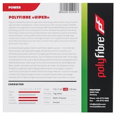 Corda para Raquete de Tênis Polyfibre Viper 17L 1.25mm Set Individual - Foto 3