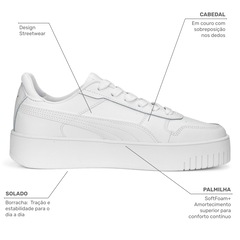 Tênis Puma Carina Street Bdp - Unissex - Foto 2