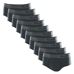 Kit de Cuecas Slip Mash Microfibra sem Costura - 10 Unidades - Masculina - Foto 1