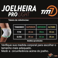 Kit Manguito + Joelheira Tm7 + Tornozeleira Provolley Proteção Volei - Adulto - Foto 6