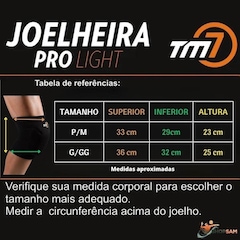 Kit Manguito + Joelheira Tm7 + Tornozeleira Provolley Proteção Volei - Adulto - Foto 6