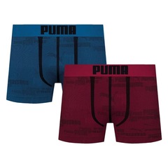 Kit Cuecas Boxer Puma sem Costura - 2 Unidades - Adulto - Foto 1