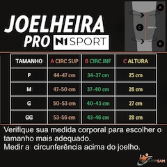 Kit Joelheira Volêi N1 Sport + Protetor Antebraço Manguito - Adulto - Foto 5