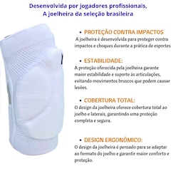 Kit Proteção Manguito + Joelheira N1 Sport Tornozeleira Provolley Volei - Foto 2