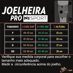 Kit Proteção Manguito + Joelheira N1 Sport Tornozeleira Provolley Volei - Foto 6