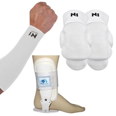 Kit Proteção Manguito + Joelheira N1 Sport Tornozeleira Provolley Volei - Foto 1