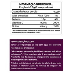 Colageno Hidrolisado Lauton + Biotina 60 Comprimidos - Foto 2