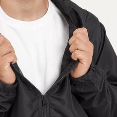 Jaqueta Corta Vento com Capuz New Fox Impermeável Tela Proteção - Masculina - Foto 3
