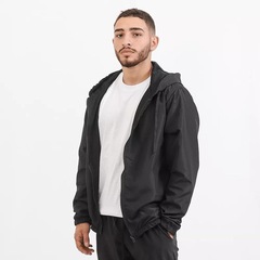 Jaqueta Corta Vento com Capuz New Fox Impermeável Tela Proteção - Masculina - Foto 1
