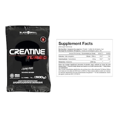 Creatina Refil Black Skull Turbo - 500g + Pote 300g - Foto 2