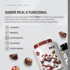 Freshwhey Dux Nutrition - Chocolate e Avelã - 450g - Foto 4