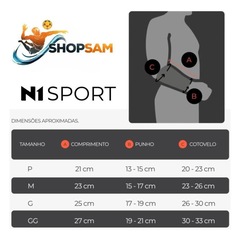 Manguito Protetor de Antebraço Vôlei N1 Sport Curto - Foto 3