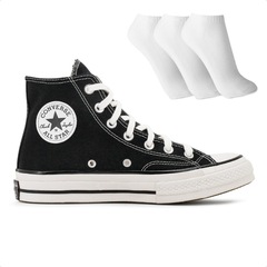 Tênis Converse Chuck 70 Vintage All Star + 3 Pares De Meias - Unissex - Foto 3