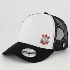 Boné Aba Curva do Corinthians Supercap - Snapback - Trucker - Adulto - Foto 1