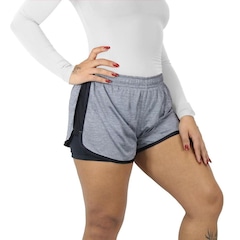 Shorts Finta Run Daisy com Forro - Feminino - Foto 1