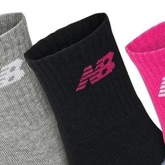 Kit de Meias Cano Alto New Balance - 3 Pares - Infantil - Foto 4