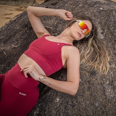 Top Fitness com Bojo Hupi Diversit Cereja - Feminino - Foto 3