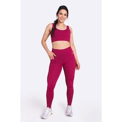 Top Fitness com Bojo Hupi Diversit Cereja - Feminino - Foto 4
