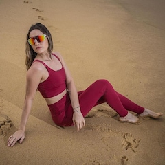 Top Fitness com Bojo Hupi Diversit Cereja - Feminino - Foto 10