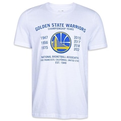 Camiseta New Era Golden State Warriors NBA Building - Masculina - Foto 1