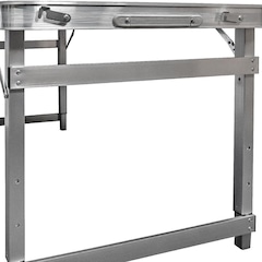 Mesa Dobrável Pelegrin Pel-0210B em Metal Vira Maleta - Foto 3