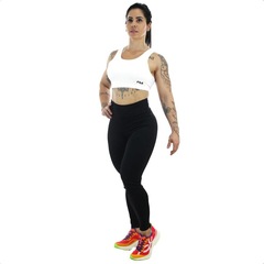 Calça Legging Fila Flat Life Ii Preta - - Feminina - Foto 5