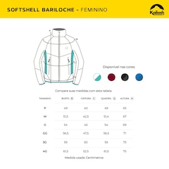 Jaqueta sem Capuz Kailash Softshell Bariloche - Feminina - Foto 3