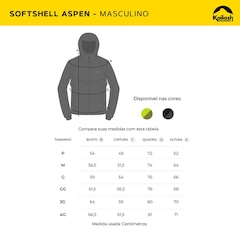 Jaqueta com Capuz Kailash Softshell Aspen - Masculina - Foto 4