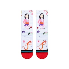 Meia Cano Alto Stance Collab Disney Mulan By Estee - Infantil - Foto 1