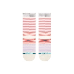 Meia Cano Alto Stance Sunshine Stripe - Infantil - Foto 3