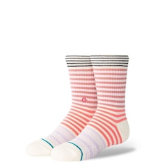 Meia Cano Alto Stance Sunshine Stripe - Infantil - Foto 1