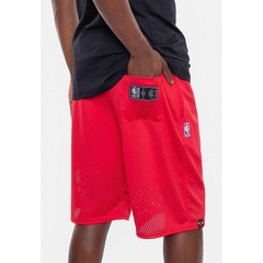 Bermuda NBA Sintética Mesh Chicago Bulls Sucre - Masculina - Foto 2