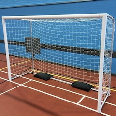 Rede para Trave Gismar Redes Futsal Fio 4 Caixote Nylon Futebol de Salão - Par - Foto 5