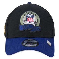 Boné Aba Curva New Era 39Thirty NFL Shield Salute To Service - Adulto - Foto 2