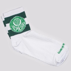 Meias do Palmeiras Rikam Cano Médio Escudo - 38 a 43 - Unissex - Foto 1