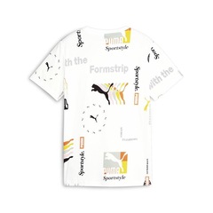 Camiseta Puma Classics Brand Love Printed - Infantil - Foto 2