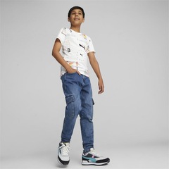 Camiseta Puma Classics Brand Love Printed - Infantil - Foto 4