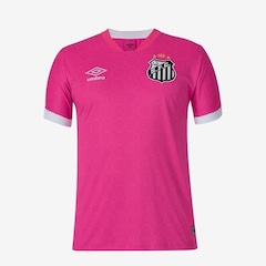 Camisa do Santos Outubro Rosa 2023 Umbro - Masculina - Foto 1