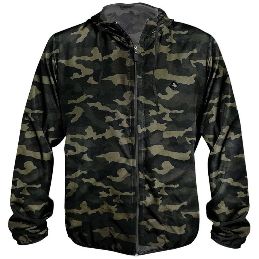 Jaqueta Corta Vento com Capuz Diamond WSS - Masculina - Foto 1