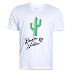 Camiseta New Era Las Vegas Raiders Core City Icons - Masculina - Foto 1