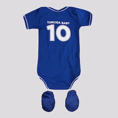 Kit Body do Cruzeiro Curto + 1 Par de Pantufas - Feminino - Foto 2